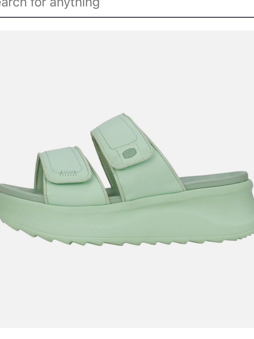 Hey Dude Delray Slide Classic Sandals in Jade size 9